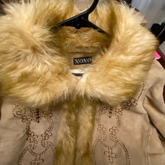 Xoxo genuine leather jacket and faux embroidered - Picture 7 of 10
